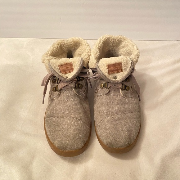 Toms Sherpa Lined Ankle Boot Convertible Shoes. Size 8w - Picture 8 of 13
